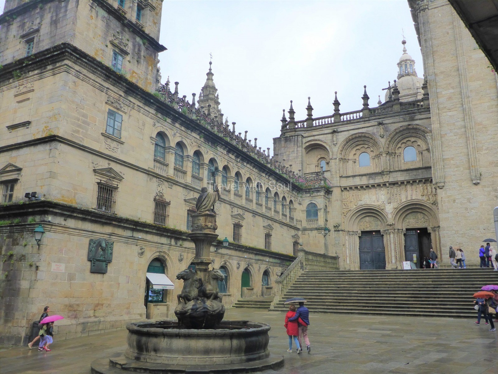 Süd Zugang Kathedrale Santiago de Compostela