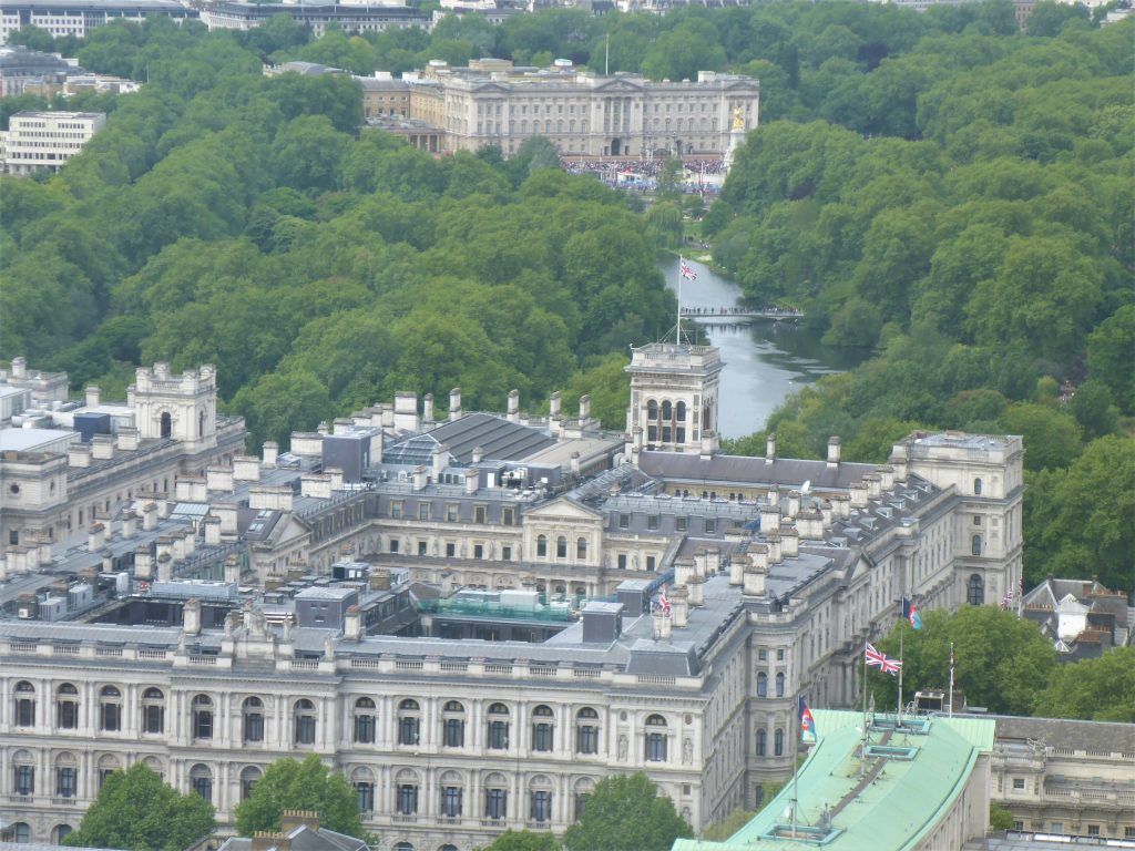 Buckingham Palace vom London Eye aus