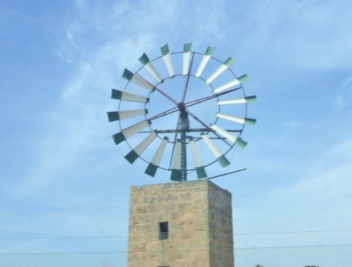Traditionelle Windmühle auf Mallorca